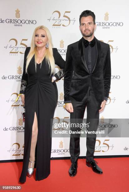 Lady Monika Bacardi and Andrea Iervolino attends the De Grisogono Party during the 71st annual Cannes Film Festival at on May 15, 2018 in Antibes,...