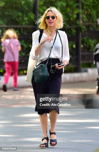 Naomi Watts is seen in Tribeca on May 15, 2018 in New York City.