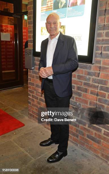 Sir Patrick Stewart attends the Park Theatre's 5th Birthday featuring a gala performance of "Building The Wall" on May 15, 2018 in London, England.