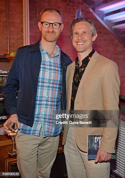 Mark Gatiss and Ian Hallard attend the Park Theatre's 5th Birthday featuring a gala performance of "Building The Wall" on May 15, 2018 in London,...