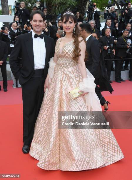 Vittorio Palazzi Trivelli and Isabelle Adriani attend the screening of "Solo: A Star Wars Story" during the 71st annual Cannes Film Festival at...