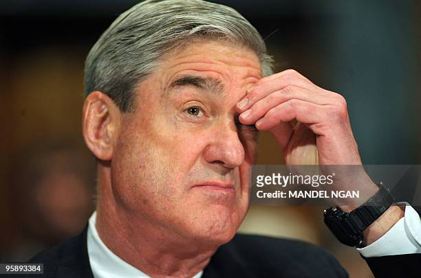 Director Robert Mueller testifies before the Senate Judiciary Committee on the attempted Christmas Day attack on a trans-Atlantic jet bound for...