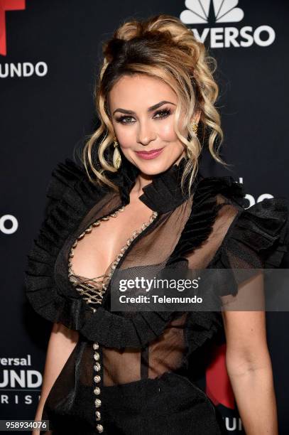 Telemundo Upfront Celebration in New York City on Monday, May 14, 2018 -- Pictured: Aracely Arambula on Telemundo--