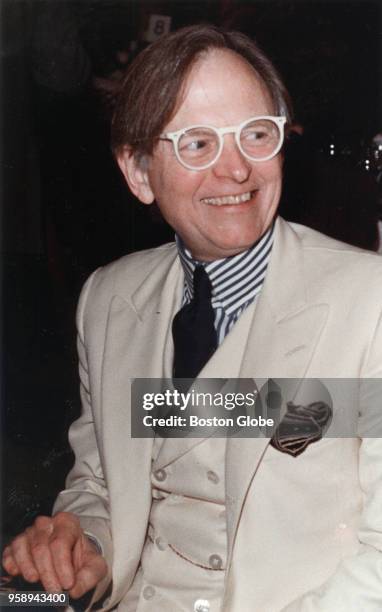 Author Tom Wolfe attends a reception at International Place in Boston on Feb. 13, 1990. Wolfe was set to deliver a speech to a crowd of some 200...