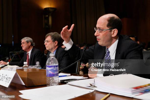 Assistant Homeland Security Secretary for Policy David Heyman testifies during a Senate Judiciary Hearing focusing on the attempted bombing incident...
