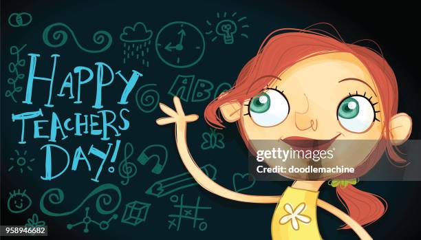 school is cool! - music instructor stock illustrations