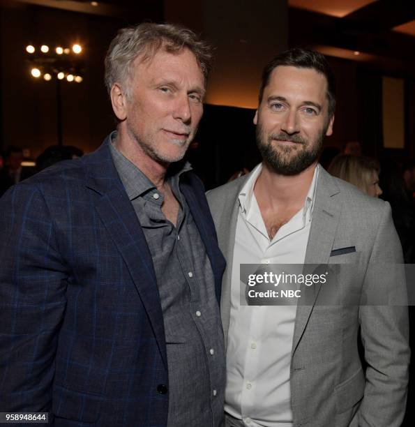 S Party at Del Posto Celebrating NBC's New Season -- Pictured: Peter Horton, Executive Producer "New Amsterdam" on NBC; Ryan Eggold "New Amsterdam"...