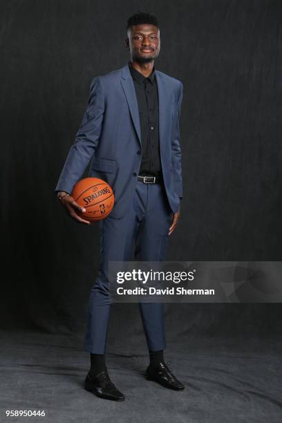 Draft Prospect, Chimezie Metu poses for a portrait before the NBA Draft Lottery on May 15, 2018 at The Palmer House Hilton in Chicago, Illinois. NOTE...