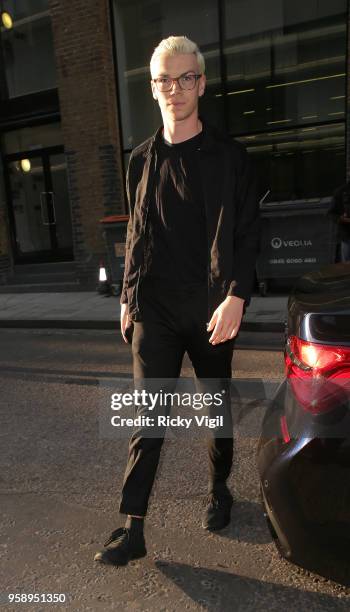 Will Poulter seen attending Nobu Hotel Shoreditch - launch party on May 15, 2018 in London, England.