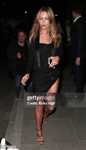 Abbey Clancy seen attending Nobu Hotel Shoreditch - launch party on May 15, 2018 in London, England.