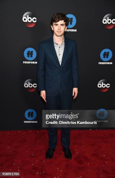 Actor Freddie Highmore attends during 2018 Disney, ABC, Freeform Upfront at Tavern On The Green on May 15, 2018 in New York City.