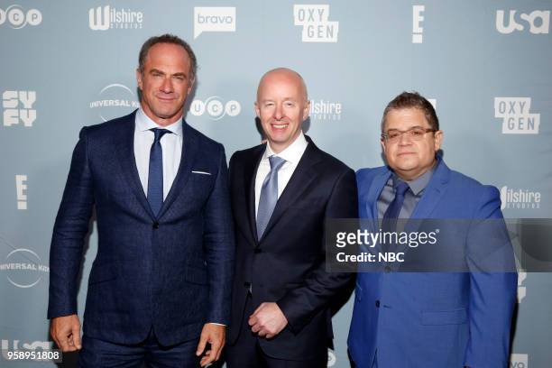 NBCUniversal Upfront in New York City on Monday, May 14, 2018 -- Executive Portraits -- Pictured: Christopher Meloni, "Happy" on Syfy; Chris...