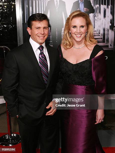 John Crowley and his wife Eileen arrive to the "Extraordinary Measures" Los Angeles Premiere at Grauman's Chinese Theatre on January 19, 2010 in...