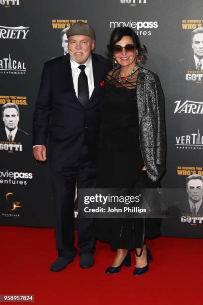 Stacy Keach and Malgosia Tomassi attend a party in Honour of John Travolta's receipt of the Inaugural Variety Cinema Icon Award during the 71st...