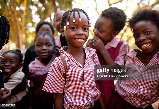 group of kids - zambia stockfoto's en -beelden