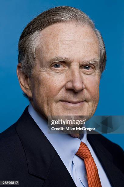 Former CEO of American Express, Jim Robinson poses at a portrait session for Fortune Magazine in 2008.