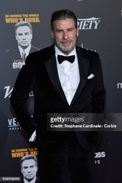 John Travolta attends a party in Honour of John Travolta's receipt of the Inaugural Variety Cinema Icon Award during the 71st annual Cannes Film...
