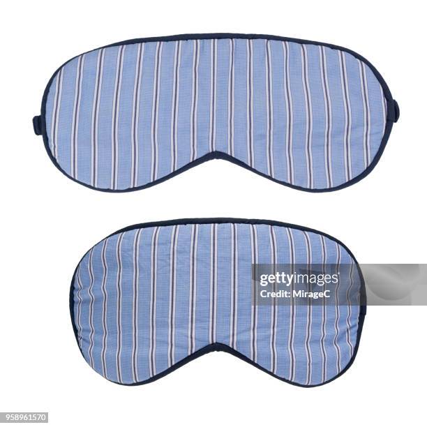 eye mask on white - augenmaske stock-fotos und bilder