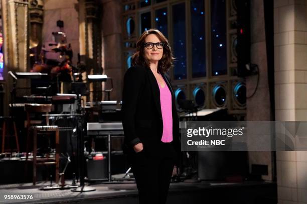 Tina Fey" Episode 1746 -- Pictured: Host Tina Fey during a promo in Studio 8H --
