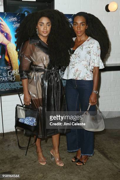 Cipriana Quann and TK Quann attend the New York premiere of "How to Talk to Girls at Parties" at Metrograph on May 15, 2018 in New York City.