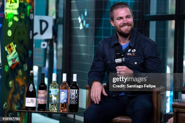 Stephen Amell visits AOL Build at Build Studio on May 15, 2018 in New York City.