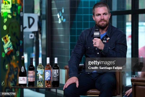 Stephen Amell visits AOL Build at Build Studio on May 15, 2018 in New York City.