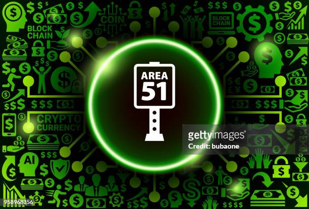 illustrations, cliparts, dessins animés et icônes de icône de la zone 51 signe sur argent et fond de cryptocurrency - area 51