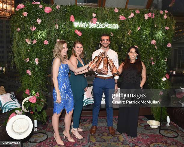 Amanda Zaput, Matt Cohen, Lauren Sims, and Kareena Thakur attend the VieVite x Zac Posen Limited-Edition Bottle Launch at Salon de Ning at The...