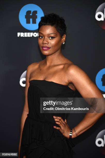 Actress Afton Williamson of The Rookie attends during 2018 Disney, ABC, Freeform Upfront at Tavern On The Green on May 15, 2018 in New York City.