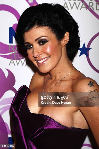 Kym Marsh arrives at the National Television Awards held the at The O2 Arena on January 20, 2010 in London, England.