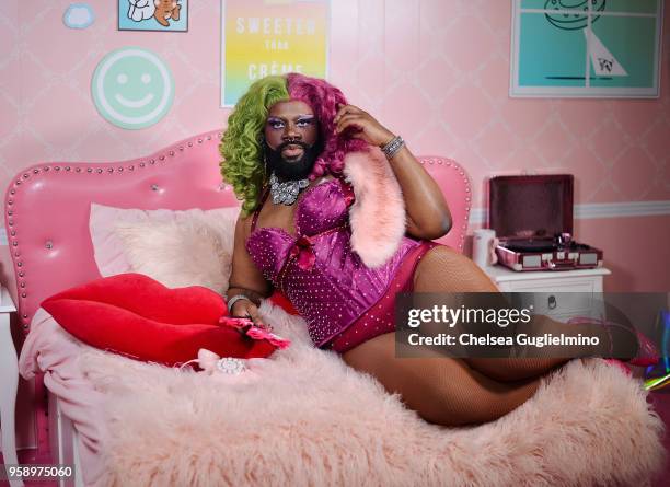 Lucy Stoole poses at 4th Annual RuPaul's DragCon at Los Angeles Convention Center on May 13, 2018 in Los Angeles, California.