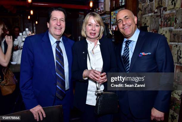 Peter Roth, Diane English and Ted Chervin attend the ICM Partners Upfronts party on May 15, 2018 in New York City.