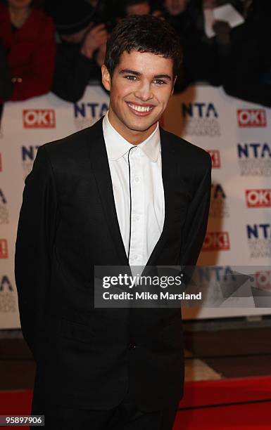 Factor winner Joe McElderry attends the 15th National Television Awards held at the O2 Arena on January 20, 2010 in London, England.