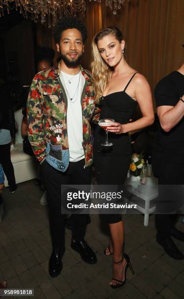 Jussie Smollett and Nina Agdal attend as Belvedere Vodka celebrates newest expression Ginger Zest with Candice Kumai at NoMo SoHo on May 15, 2018 in...