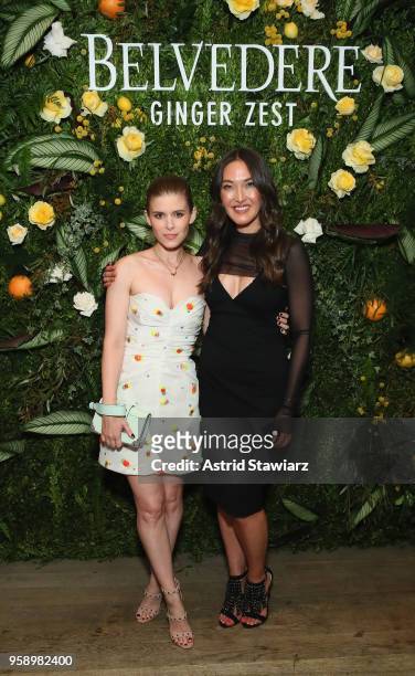 Kate Mara and Nina Agdal attend as Belvedere Vodka celebrates newest expression Ginger Zest with Candice Kumai at NoMo SoHo on May 15, 2018 in New...