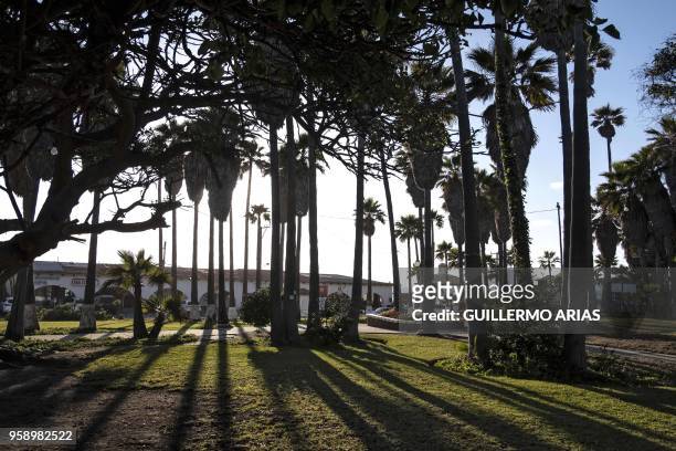 View of the residential area where Thomas Markle, the father of Meghan Markle, lives in San Antonio del Mar, Rosarito, Baja California state, Mexico...