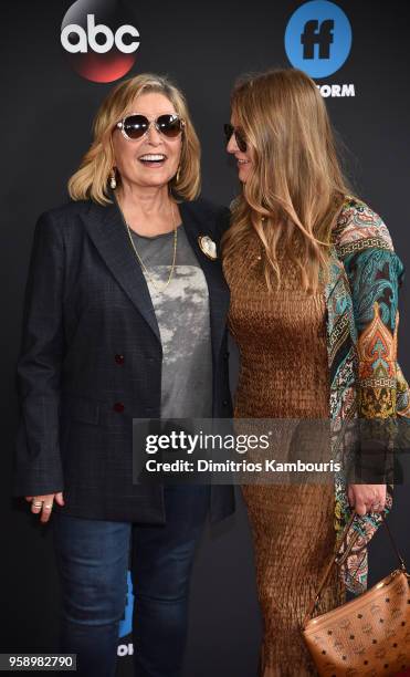 Roseanne Barr and Brandi Brown attend during 2018 Disney, ABC, Freeform Upfront at Tavern On The Green on May 15, 2018 in New York City.