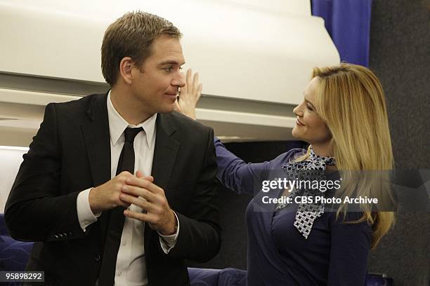 Jet Lag" -- Michael Weatherly as Special Agent Tony DiNozzo and guest star Victoria Pratt on NCIS, Tuesday Jan. 26 on the CBS Television Network.