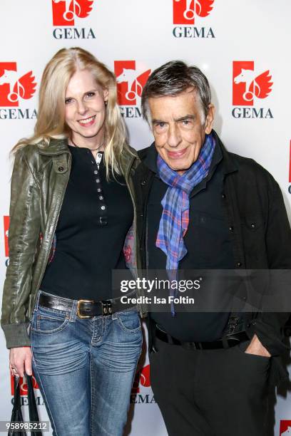 Jazz musician and composer Rolf Kuehn and his wife Melanie Kuehn during the Fred Jay Award at Columbiahalle on May 15, 2018 in Berlin, Germany.