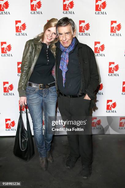 Jazz musician and composer Rolf Kuehn and his wife Melanie Kuehn during the Fred Jay Award at Columbiahalle on May 15, 2018 in Berlin, Germany.