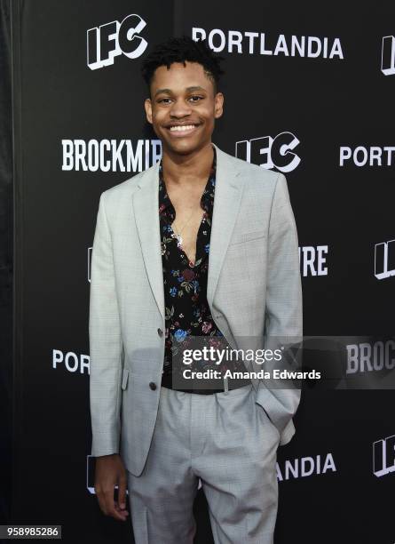 Actor Tyrel Jackson Williams arrives at IFC 's "Brockmire" and "Portlandia" EMMY FYC red carpet event at the Saban Media Center on May 15, 2018 in...