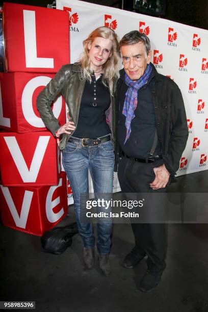 Jazz musician and composer Rolf Kuehn and his wife Melanie Kuehn during the Fred Jay Award at Columbiahalle on May 15, 2018 in Berlin, Germany.