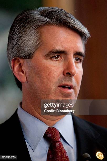 David Stevens, commissioner of the Federal Housing Administration, speaks during an interview in Washington, D.C., U.S., on Wednesday, Jan. 20, 2010....