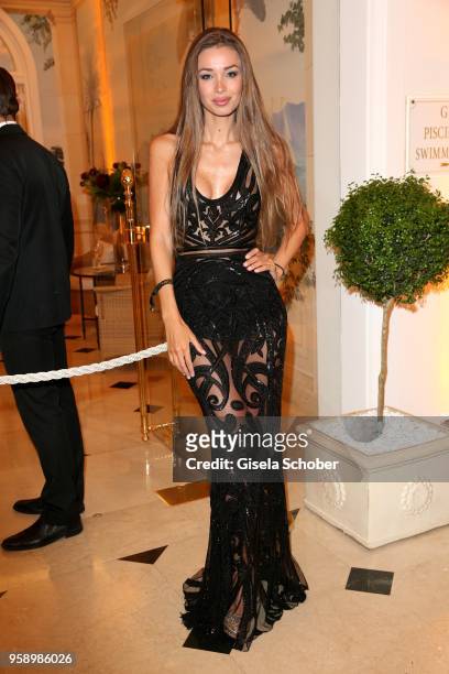 Lara Lieto during the party in Honour of John Travolta's receipt of the Inaugural Variety Cinema Icon Award during the 71st annual Cannes Film...