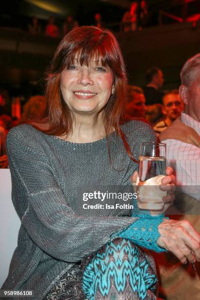 German singer Katja Ebstein during the Fred Jay Award at Columbiahalle on May 15, 2018 in Berlin, Germany.