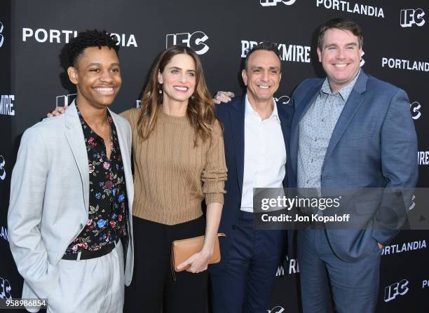 Tyrel Jackson Willliams, Amanda Peet, Hank Azaria and Joel Church-Cooper attend IFC Hosts "Brockmire" And "Portlandia" EMMY FYC Red Carpet Event at...