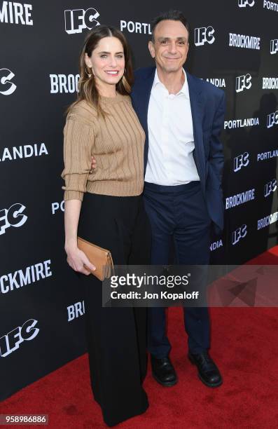 Amanda Peet and Hank Azaria attend IFC Hosts "Brockmire" And "Portlandia" EMMY FYC Red Carpet Event at Saban Media Center on May 15, 2018 in North...