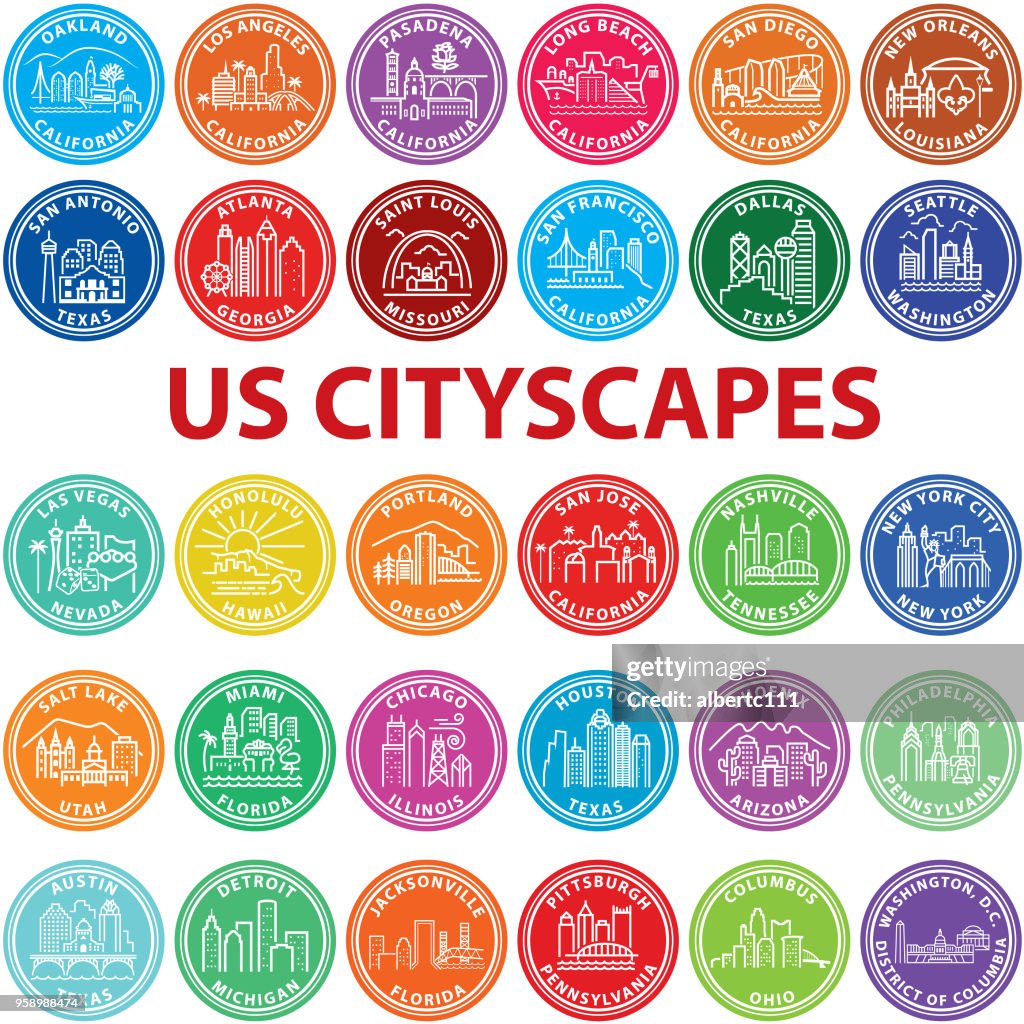 US Cityscape Graphics