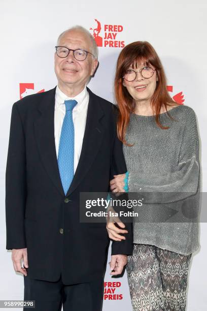 Michael Jacobson, son of Fred Jay and German singer Katja Ebstein during the Fred Jay Award at Columbiahalle on May 15, 2018 in Berlin, Germany.