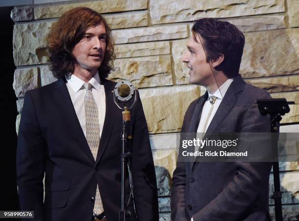 Joey Ryan and Kenneth Pettengale of The Milk Carton Kids host the 2018 Americana Honors & Awards Nominations Ceremony on May 15, 2018 in Nashville,...